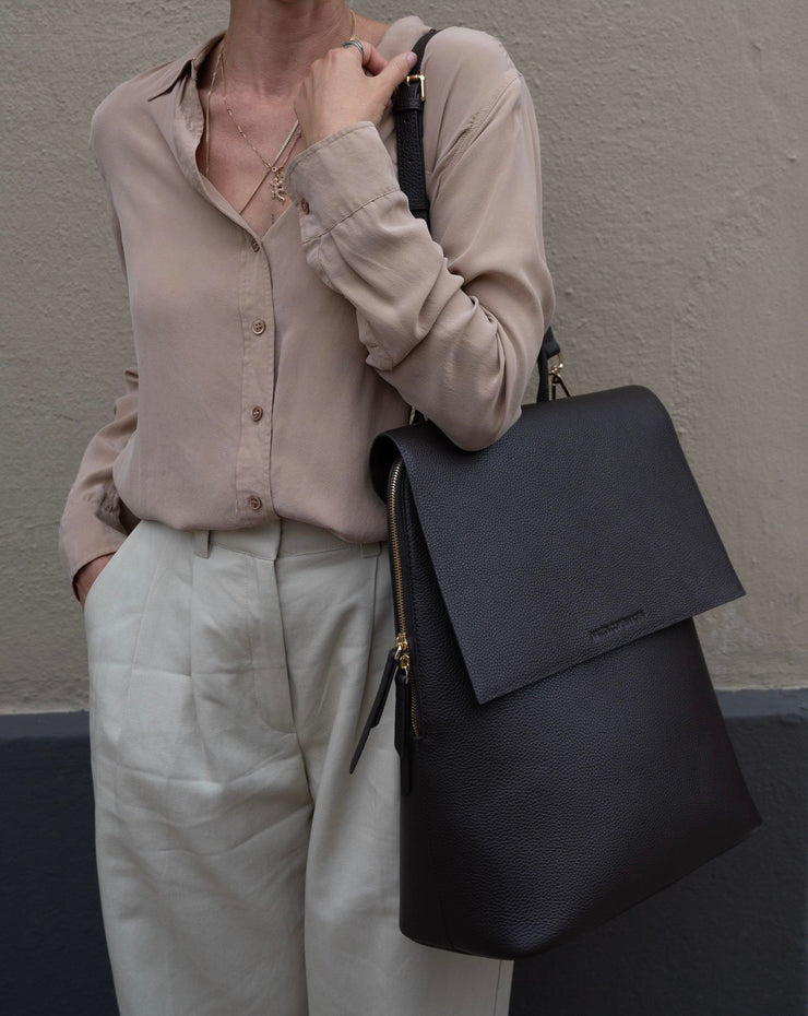 Frances Convertible Backpack Cognac