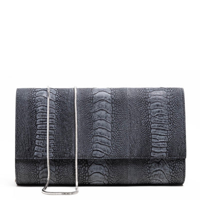Allana Clutch Matte Grey