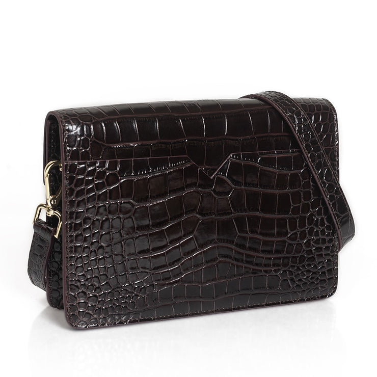 Jolie Grande Brown Croco