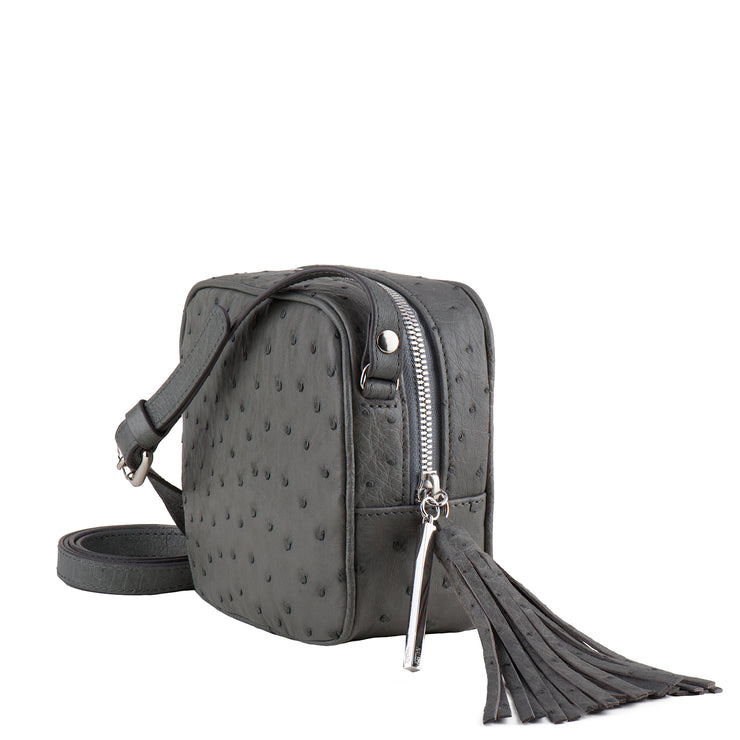 Beata crossbody ostrich bag