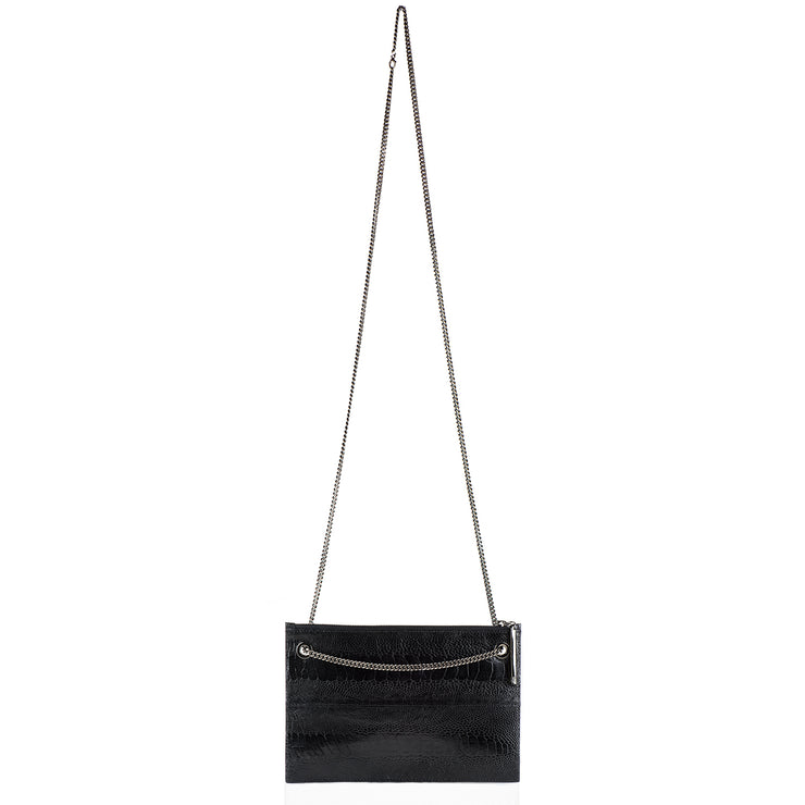 Leseli ostrich clutch with chain