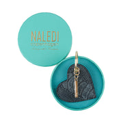 Heart ostrich key ring & bag charm